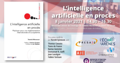 Webinaire : “L’Intelligence Artificielle en procès” Webinaire : “L’Intelligence Artificielle en procès”